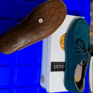 Little Empress Green swayed shoes brand new    size 39 check pics for measurment